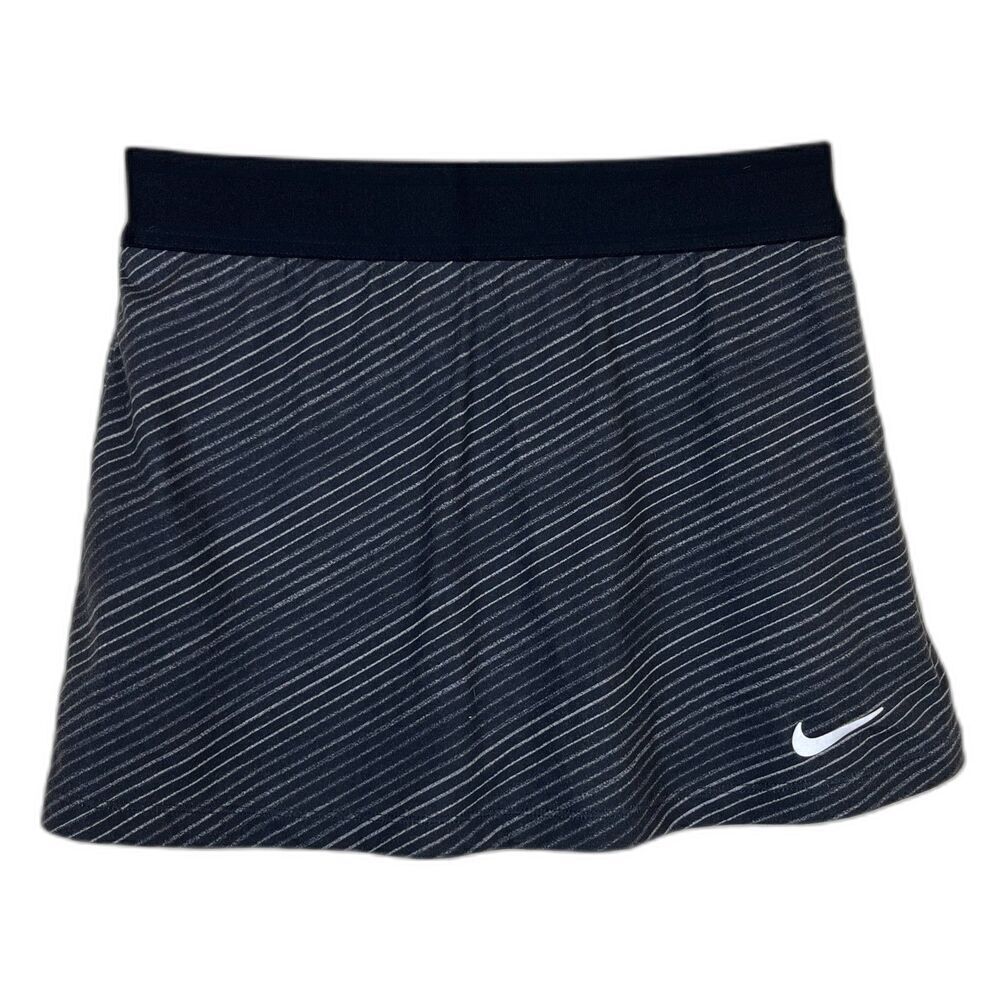 Nike Dri Fit Women's Size XS Black Stripe Skort Tennis Sporty Athletic Outdoor